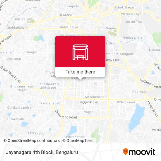Jayanagara 4th Block map