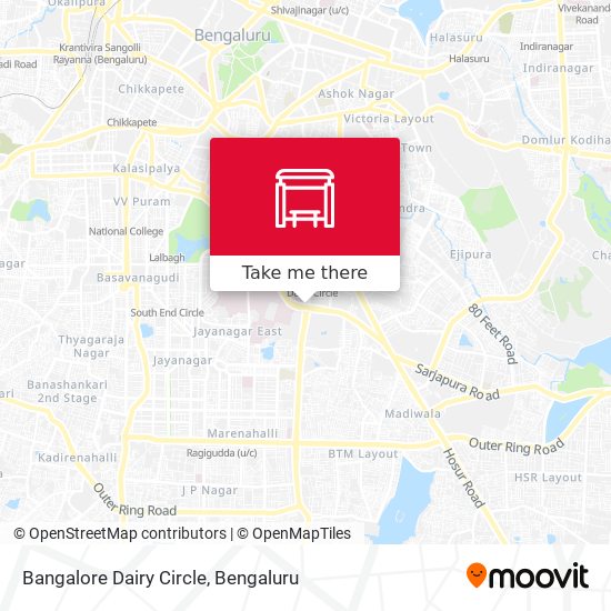Bangalore Dairy Circle map