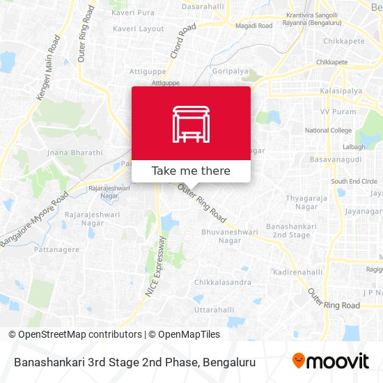 Banashankari 3rd Stage 2nd Phase map