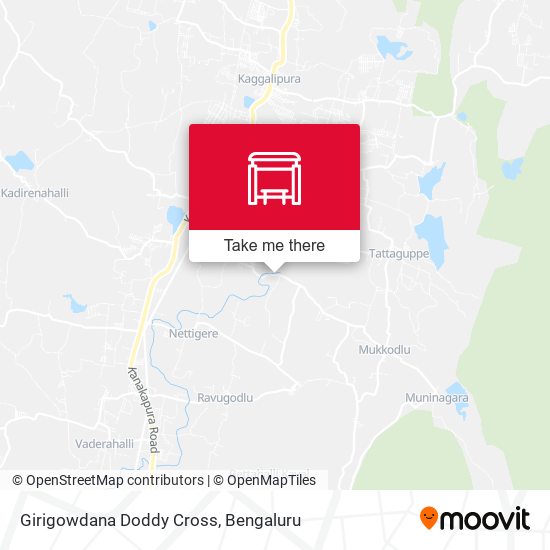 Girigowdana Doddy Cross map