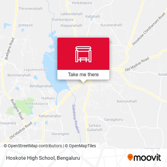 Hoskote High School map