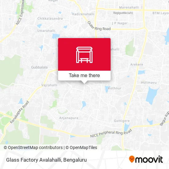 Glass Factory Avalahalli map