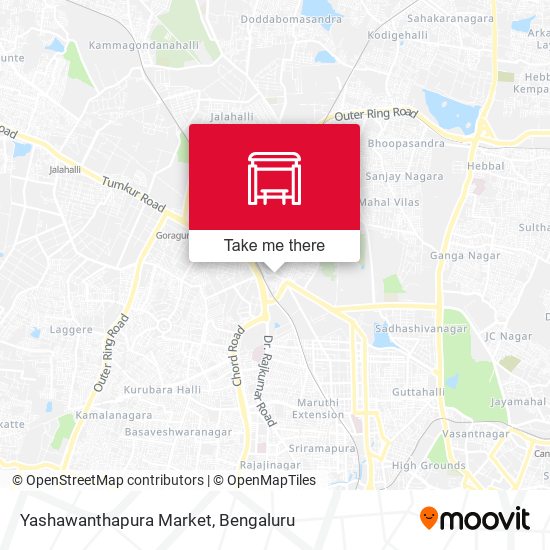 Yashawanthapura Market map