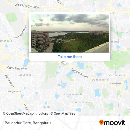 Bellandur Gate map