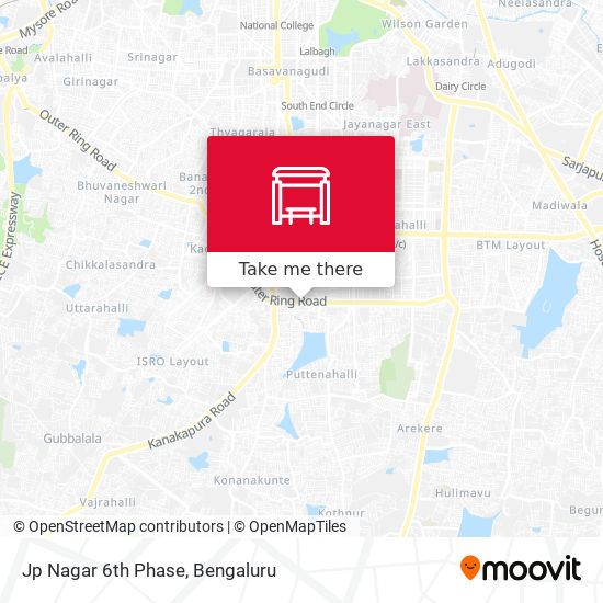 Jp Nagar 6th Phase Map How To Get To Jp Nagar 6Th Phase In J.p.nagar By Bus Or Metro?