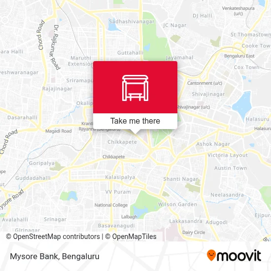 Mysore Bank map
