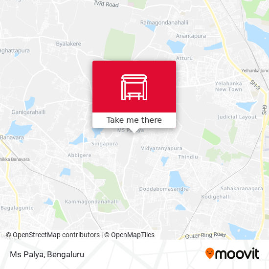 Ms Palya Bangalore Map How To Get To Ms Palya In Bengaluru By Bus?