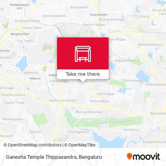 Ganesha Temple Thippasandra map