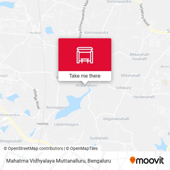 Mahatma Vidhyalaya Muttanalluru map