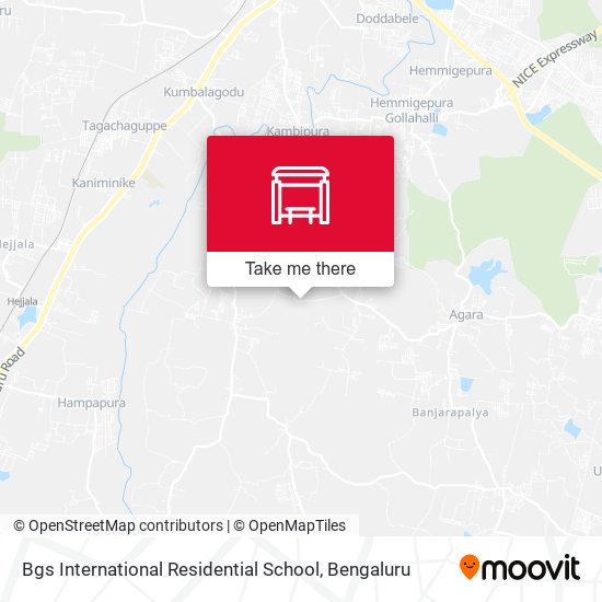Bgs International Residential School map