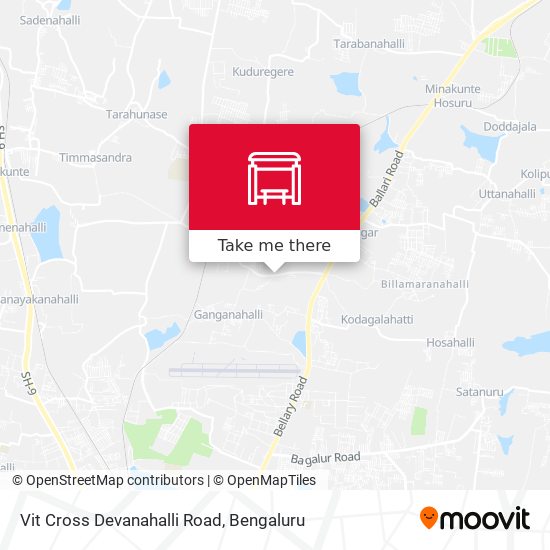 Vit Cross Devanahalli Road map