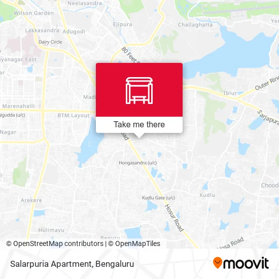 Salarpuria Apartment map