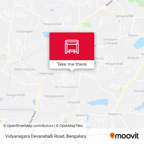 Vidyanagara Devanahalli Road map