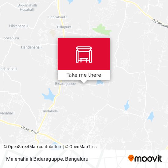 Malenahalli Bidaraguppe map