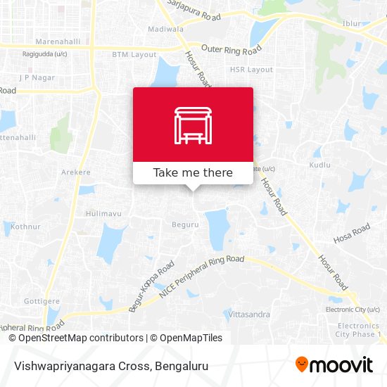 Vishwapriyanagara Cross map