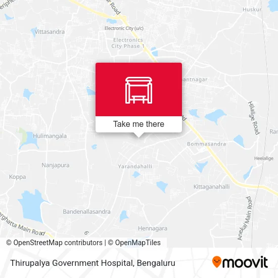 Thirupalya Government Hospital map
