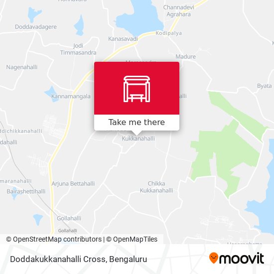 Doddakukkanahalli Cross map