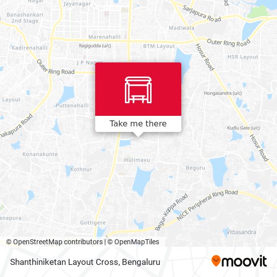 Shanthiniketan Layout Cross map