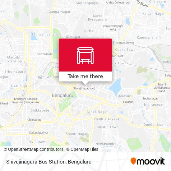 Shivajinagara Bus Station map