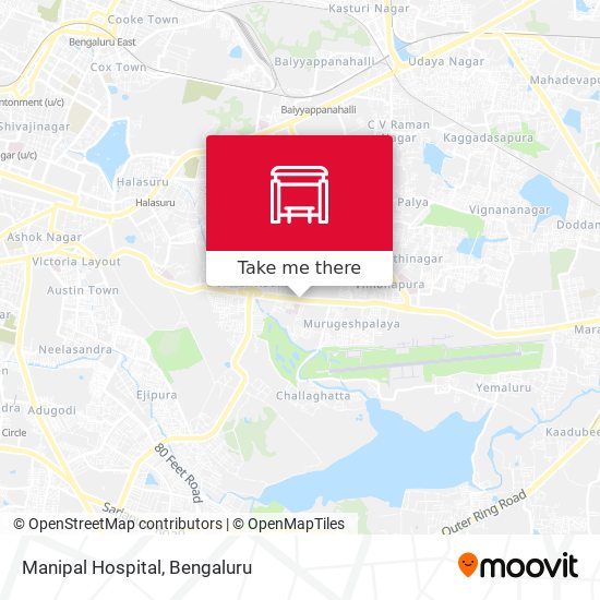 Manipal Hospital map