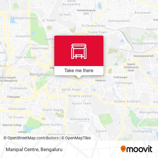 Manipal Centre map