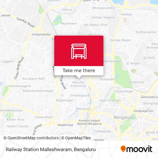 Railway Station Malleshwaram map