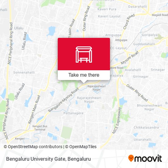 Bengaluru University Gate map