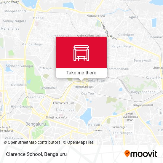 Clarence School map