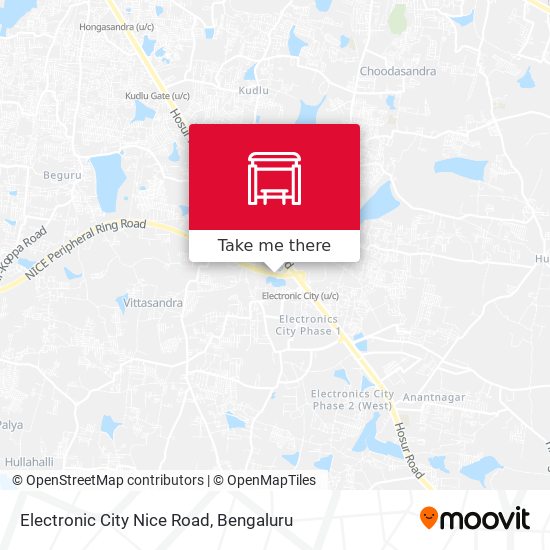 Electronic City Nice Road map