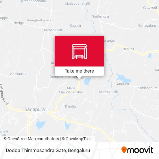 Dodda Thimmasandra Gate map
