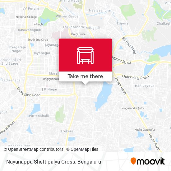 Nayanappa Shettipalya Cross map