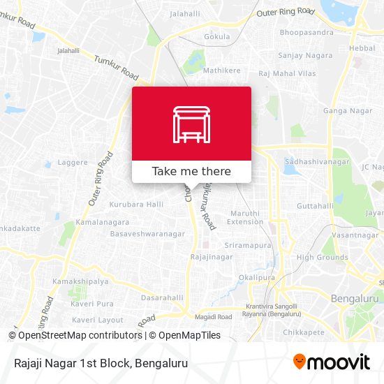 Rajaji Nagar 1st Block map