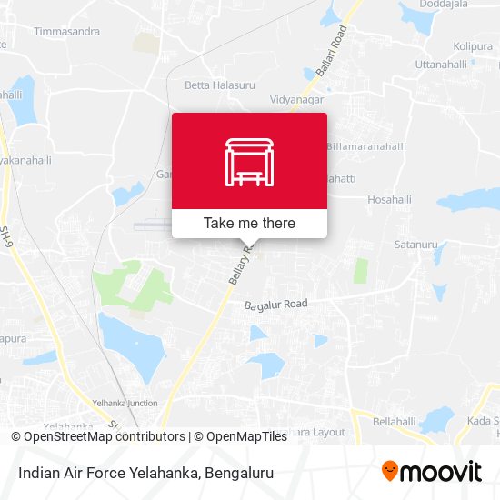 Indian Air Force Yelahanka map