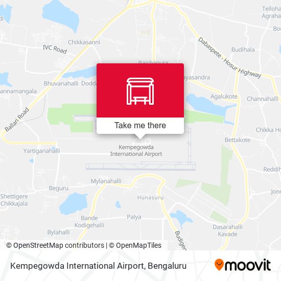 Kempegowda International Airport map