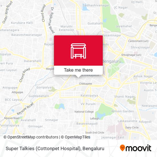 Super Talkies (Cottonpet Hospital) map