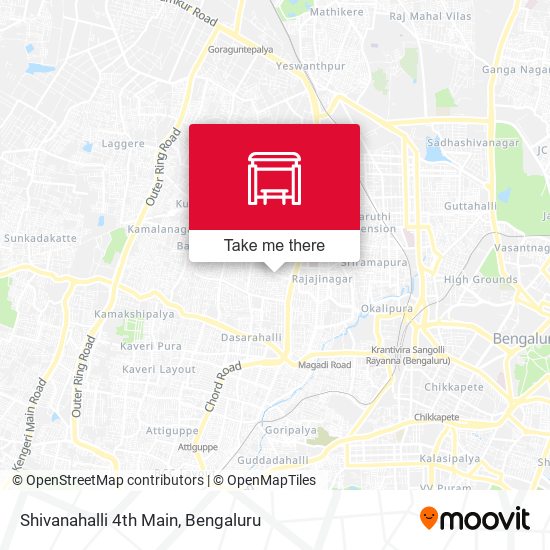 Shivanahalli 4th Main map