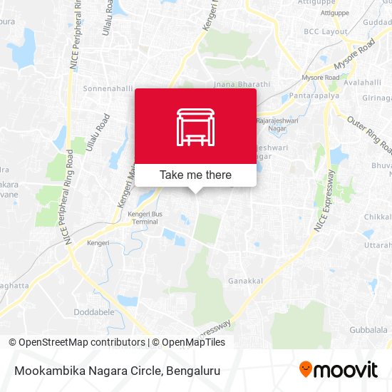 Mookambika Nagara Circle map