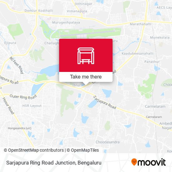 Sarjapura Ring Road Junction map