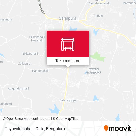 Thyavakanahalli Gate map