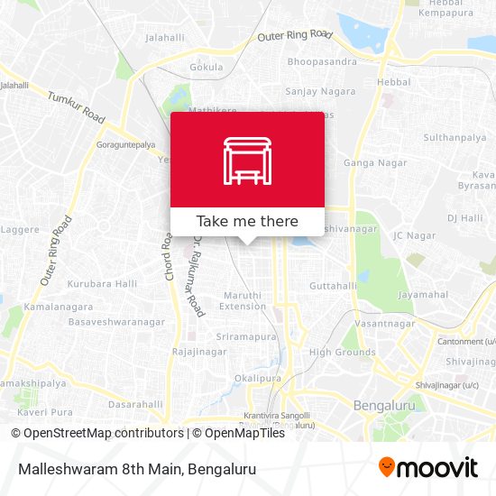 Malleshwaram 8th Main map