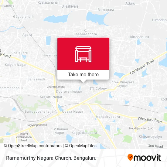 Ramamurthy Nagara Church map