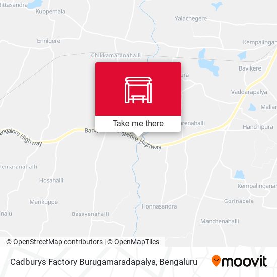 Cadburys Factory Burugamaradapalya map