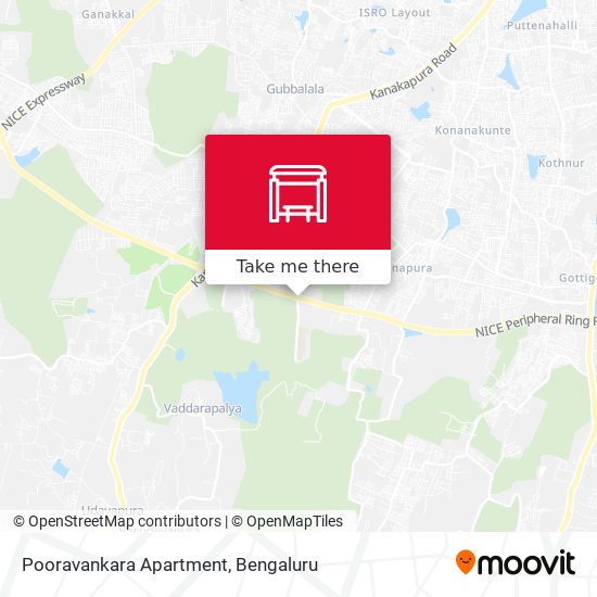 Pooravankara Apartment map