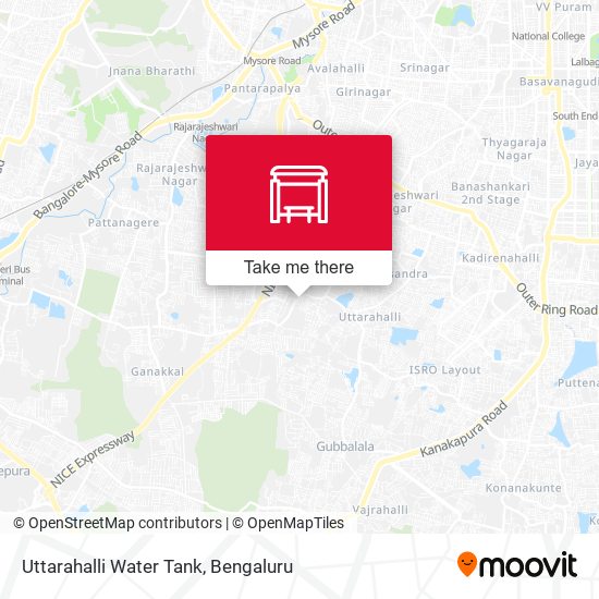 Uttarahalli Water Tank map