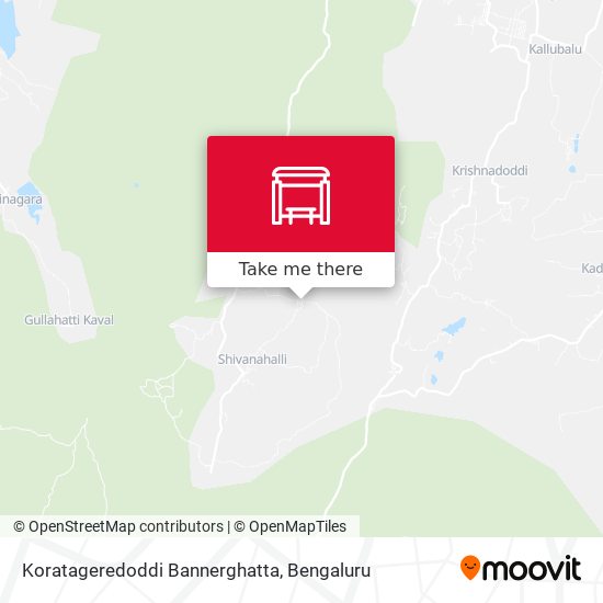 Koratageredoddi Bannerghatta map