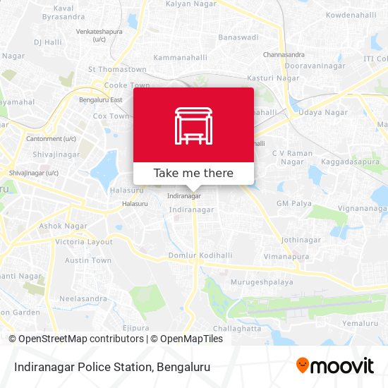 Indiranagar Police Station map