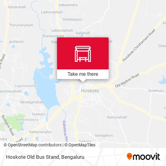 Hoskote Old Bus Stand map