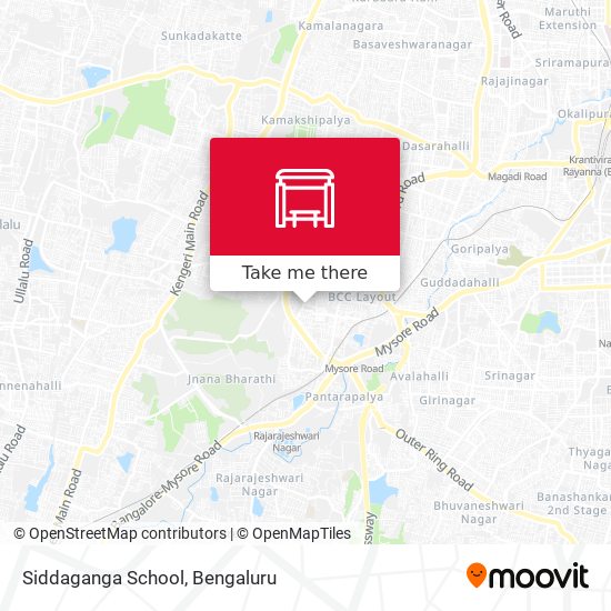 Siddaganga School map