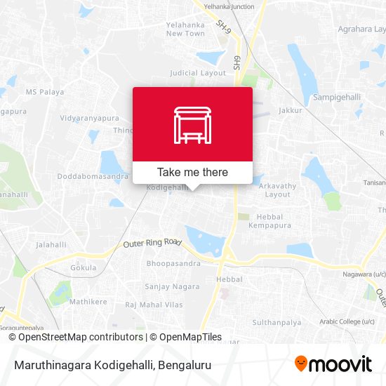 Maruthinagara Kodigehalli map