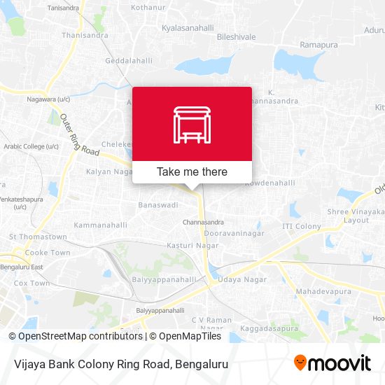 Vijaya Bank Colony Ring Road map